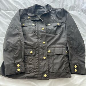 J. Crew Olive Jacket with Gold Buttons